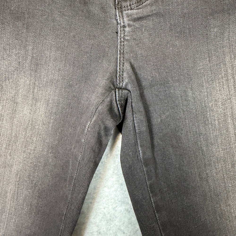 White House Black Market The Skinny Ankle Jeans Black Embellished Beaded Size 0 - Picture 7 of 12